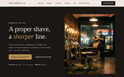 The Barber Co. — generated by goBuildy